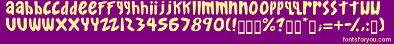 gkreib   Font – Yellow Fonts on Purple Background