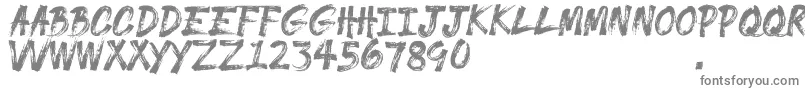 GLADES DEMO-fontti – harmaat kirjasimet valkoisella taustalla