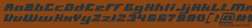 fuente GLADIATOR SPORT Bold Italic – Fuentes Negras Sobre Fondo Marrón