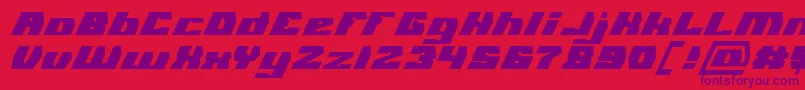 GLADIATOR SPORT Bold Italic Font – Purple Fonts on Red Background