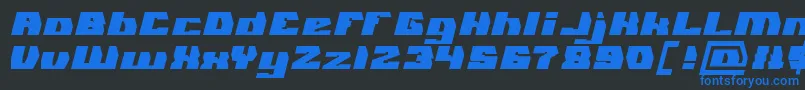 Police GLADIATOR SPORT Bold – polices bleues sur fond noir