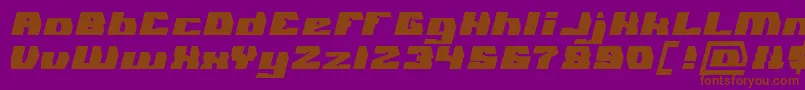 GLADIATOR SPORT Bold Font – Brown Fonts on Purple Background