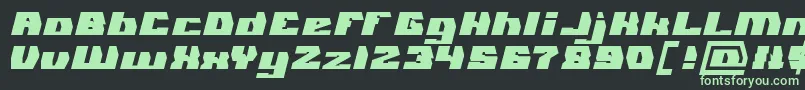 Шрифт GLADIATOR SPORT Bold – зелёные шрифты на чёрном фоне
