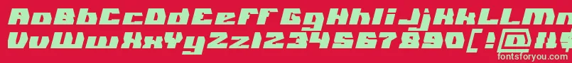 GLADIATOR SPORT Bold Font – Green Fonts on Red Background