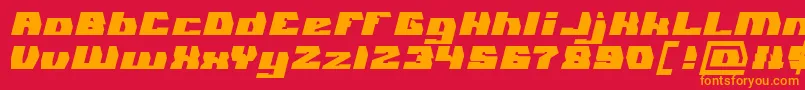 GLADIATOR SPORT Bold Font – Orange Fonts on Red Background