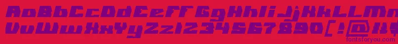 GLADIATOR SPORT Bold Font – Purple Fonts on Red Background