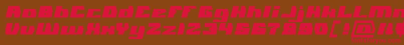 GLADIATOR SPORT Bold Font – Red Fonts on Brown Background