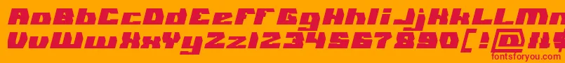 GLADIATOR SPORT Bold Font – Red Fonts on Orange Background