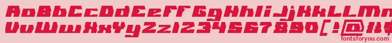 GLADIATOR SPORT Bold Font – Red Fonts on Pink Background