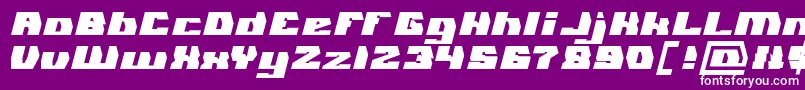 GLADIATOR SPORT Bold Font – White Fonts on Purple Background