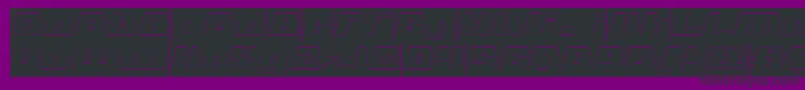 GLADIATOR SPORT Hollow Inverse Font – Black Fonts on Purple Background