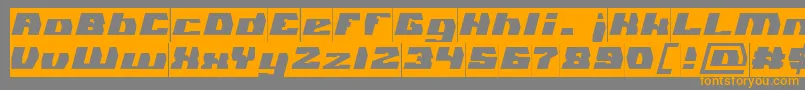 GLADIATOR SPORT Inverse Font – Orange Fonts on Gray Background