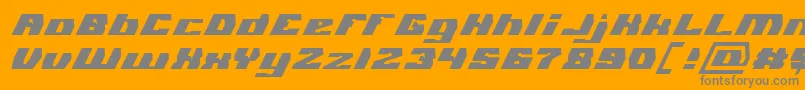Saiba mais sobre a fonte GLADIATOR SPORT Italic Fonte GLADIATOR SPORT Italic – fontes cinzas em um fundo laranja