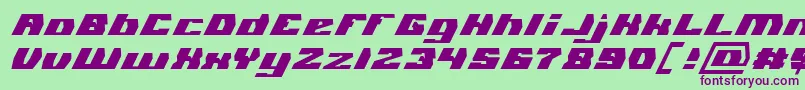 En savoir plus sur la police GLADIATOR SPORT Italic Police GLADIATOR SPORT Italic – polices violettes sur fond vert