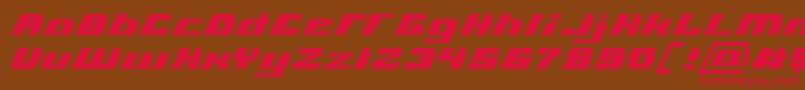 GLADIATOR SPORT Italic Font – Red Fonts on Brown Background