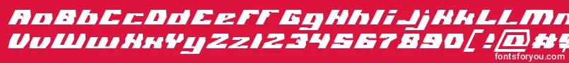 GLADIATOR SPORT Italic Font – White Fonts on Red Background