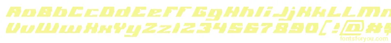 Шрифт GLADIATOR SPORT Italic – жёлтые шрифты
