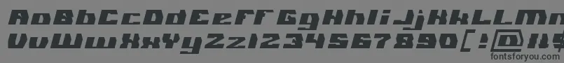 GLADIATOR SPORT Light-Schriftart – Schwarze Schriften auf grauem Hintergrund