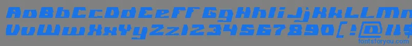 GLADIATOR SPORT Light-Schriftart – Blaue Schriften auf grauem Hintergrund