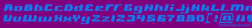 GLADIATOR SPORT Light Font – Blue Fonts on Purple Background