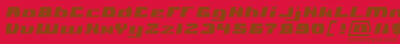 GLADIATOR SPORT Light Font – Brown Fonts on Red Background