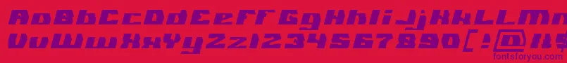 GLADIATOR SPORT Light Font – Purple Fonts on Red Background