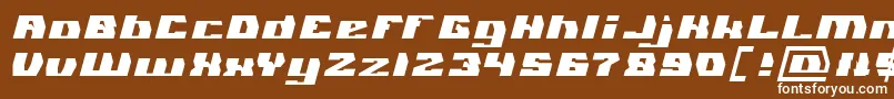 GLADIATOR SPORT Light Font – White Fonts on Brown Background
