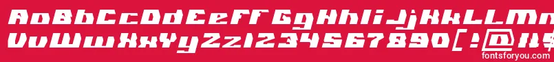 GLADIATOR SPORT Light Font – White Fonts on Red Background