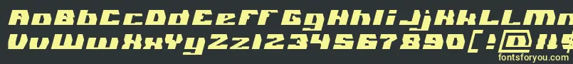 GLADIATOR SPORT Light Font – Yellow Fonts on Black Background