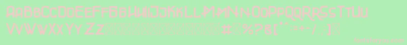 GLADIATOR Font – Pink Fonts on Green Background