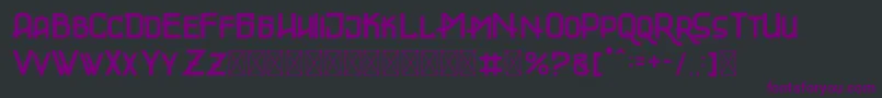 GLADIATOR Font – Purple Fonts on Black Background