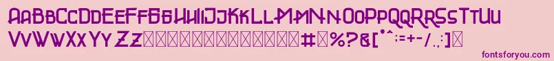 GLADIATOR Font – Purple Fonts on Pink Background