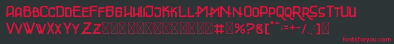 GLADIATOR Font – Red Fonts on Black Background