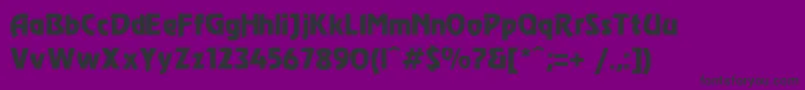 フォントModec – 紫の背景に黒い文字