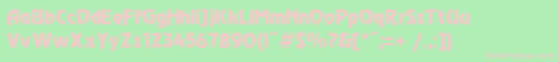 More about Modec Font Modec Font – Pink Fonts on Green Background