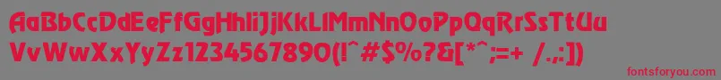 More about Modec Font Modec Font – Red Fonts on Gray Background
