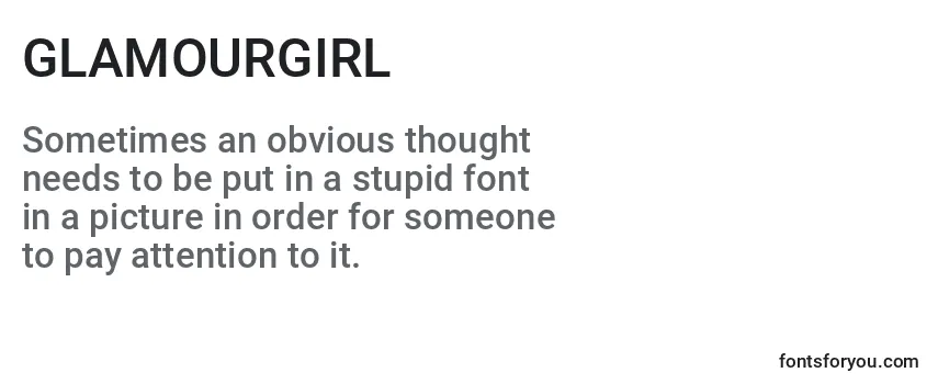 GLAMOURGIRL (128022) Font
