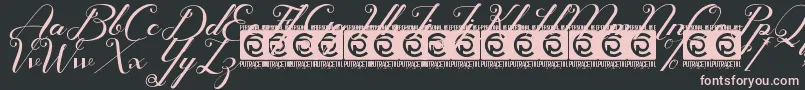 Glamoury Free Font – Pink Fonts on Black Background