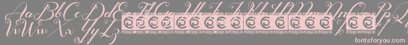 Glamoury Free Font – Pink Fonts on Gray Background