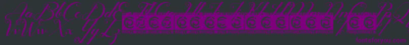 Glamoury Free Font – Purple Fonts on Black Background