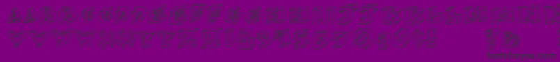Glass Font – Black Fonts on Purple Background
