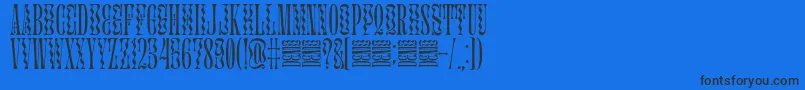 Glassure Font – Black Fonts on Blue Background