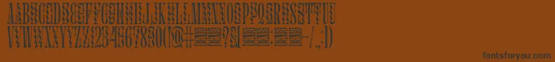 Glassure Font – Black Fonts on Brown Background