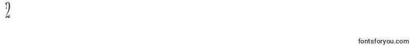 Glassure-Schriftart – Schriften für die Ziffer 2