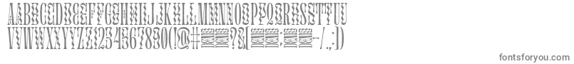 フォントGlassure – 白い背景に灰色の文字