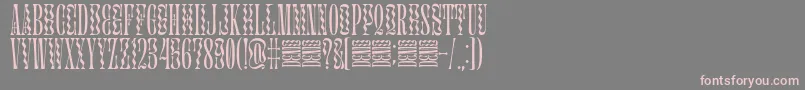 Glassure-Schriftart – Rosa Schriften auf grauem Hintergrund