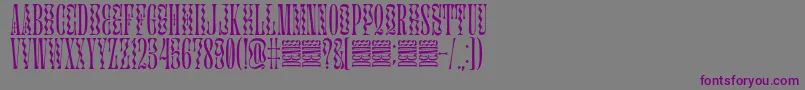Police Glassure – polices violettes sur fond gris