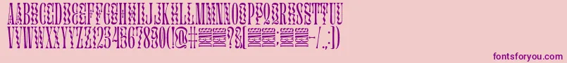 Glassure-Schriftart – Violette Schriften auf rosa Hintergrund