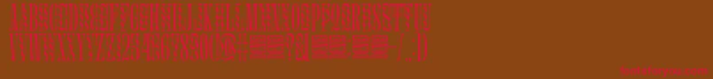 Glassure Font – Red Fonts on Brown Background