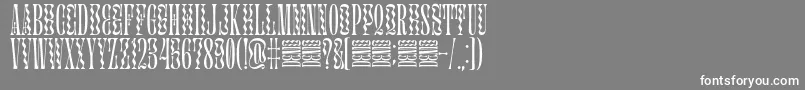 Glassure-Schriftart – Weiße Schriften auf grauem Hintergrund